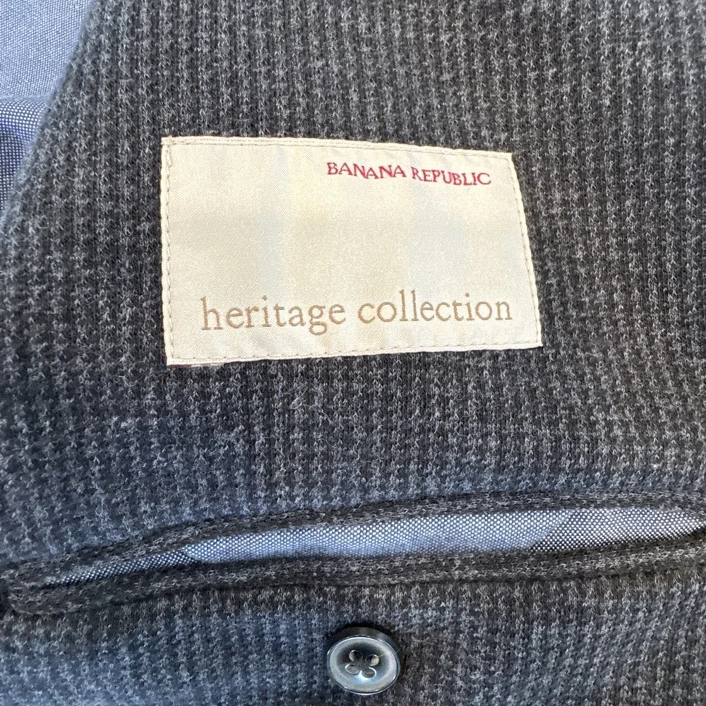 Banana Republic Heritage Edition Herringbone Gray‎ Size Large #G35